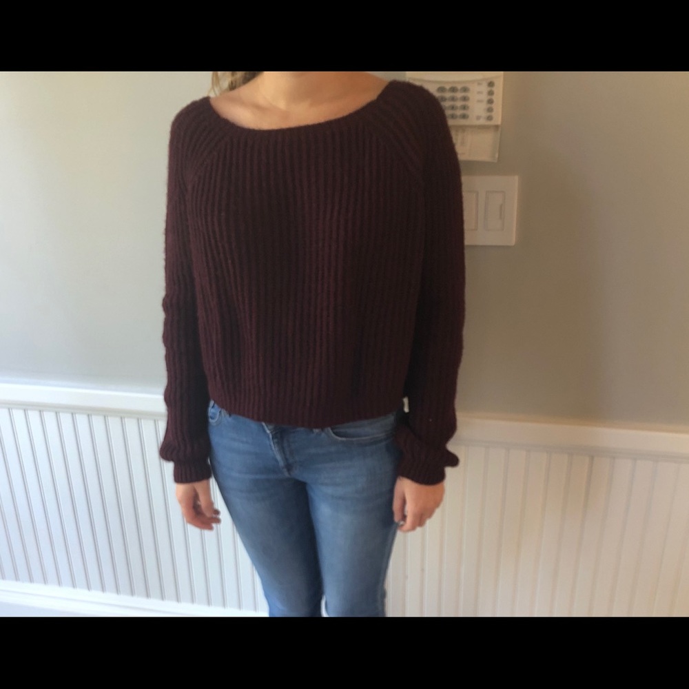 Brandy Melville Maroon Sweater
